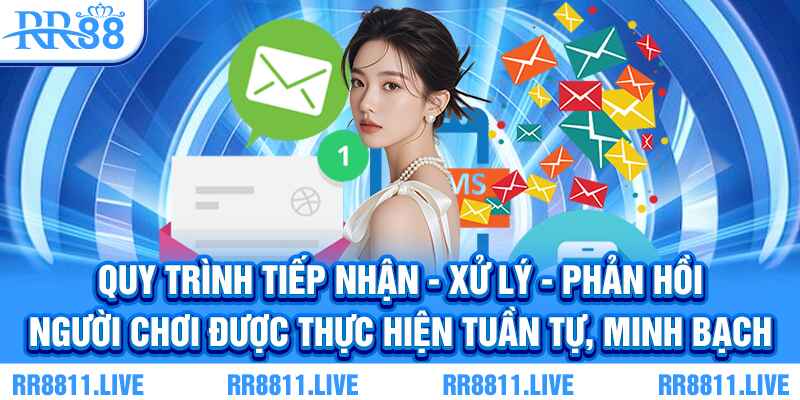 Quy trình tiếp nhận - xử lý - phản hồi người chơi được thực hiện tuần tự, minh bạch